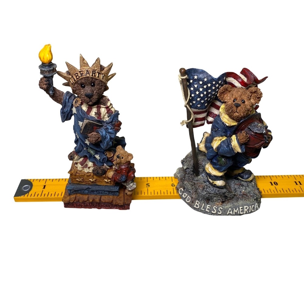 Boyds Bears Bearstone 9/11 Our American Heroes Liberty Patriotic Lot